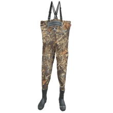 Breathable Waterproof Bootfoot Chest Fly Fishing Wader Suit with Carriage Bags